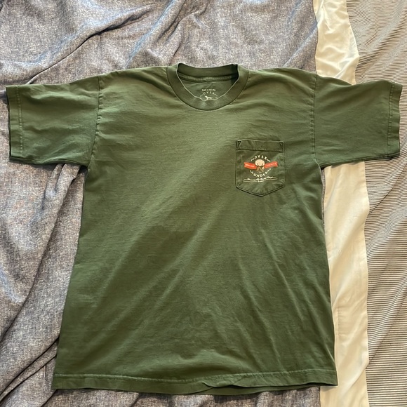Over Under green front pocket t shirt size large - Picture 3 of 5